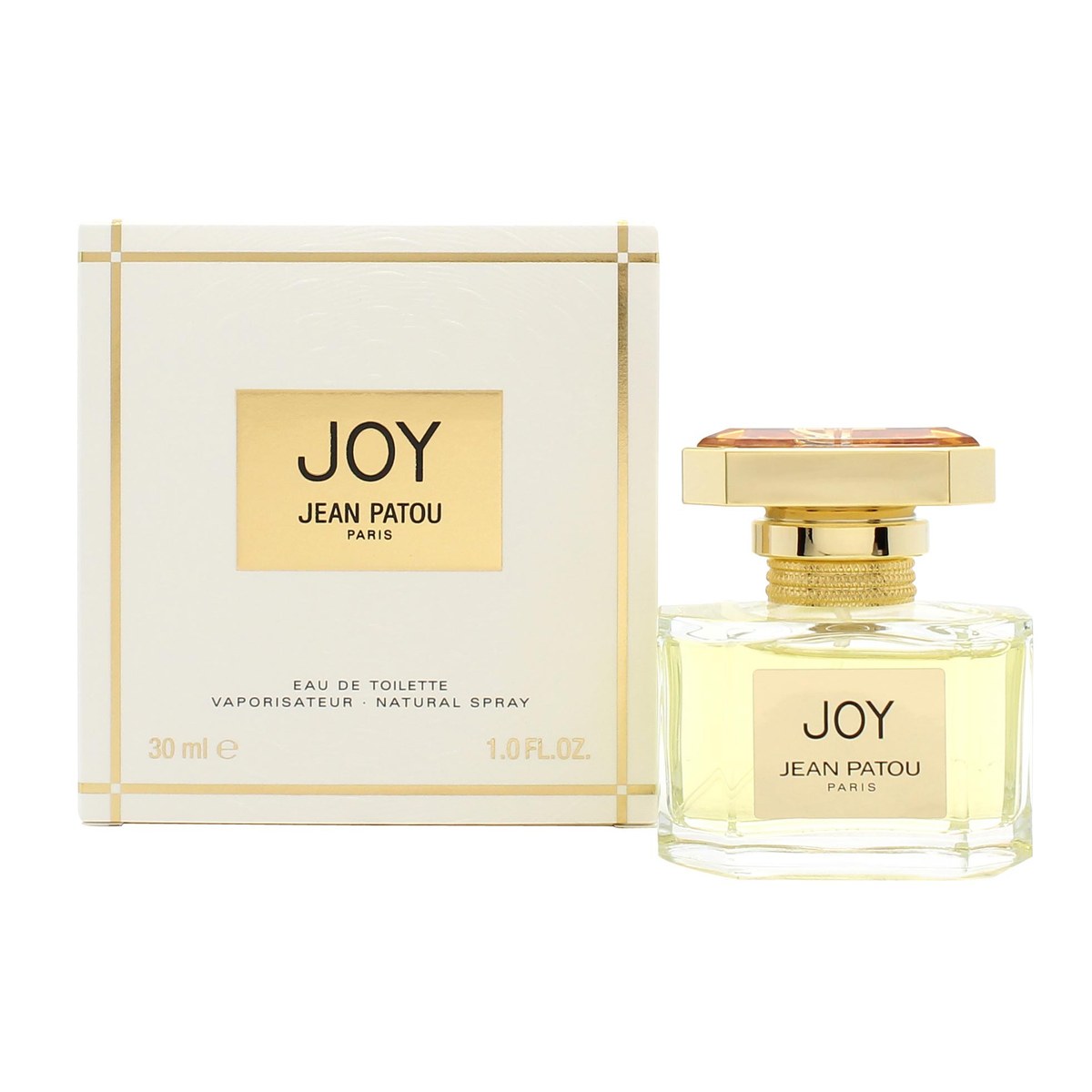 Jean Patou Joy Eau de Toilette 30 ml – klar glasflakon med gylden kork og enkel, klassisk form