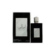 Asdaaf Ameer Al Arab Eau de Parfum fra Asdaaf 100 ml – sort flakon med gyldne detaljer og orientalsk mønster.
