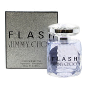 Jimmy Choo Flash Eau de Parfum 100 ml fra Jimmy Choo – facetsleben glasflakon i lilla med sølvfarvet låg