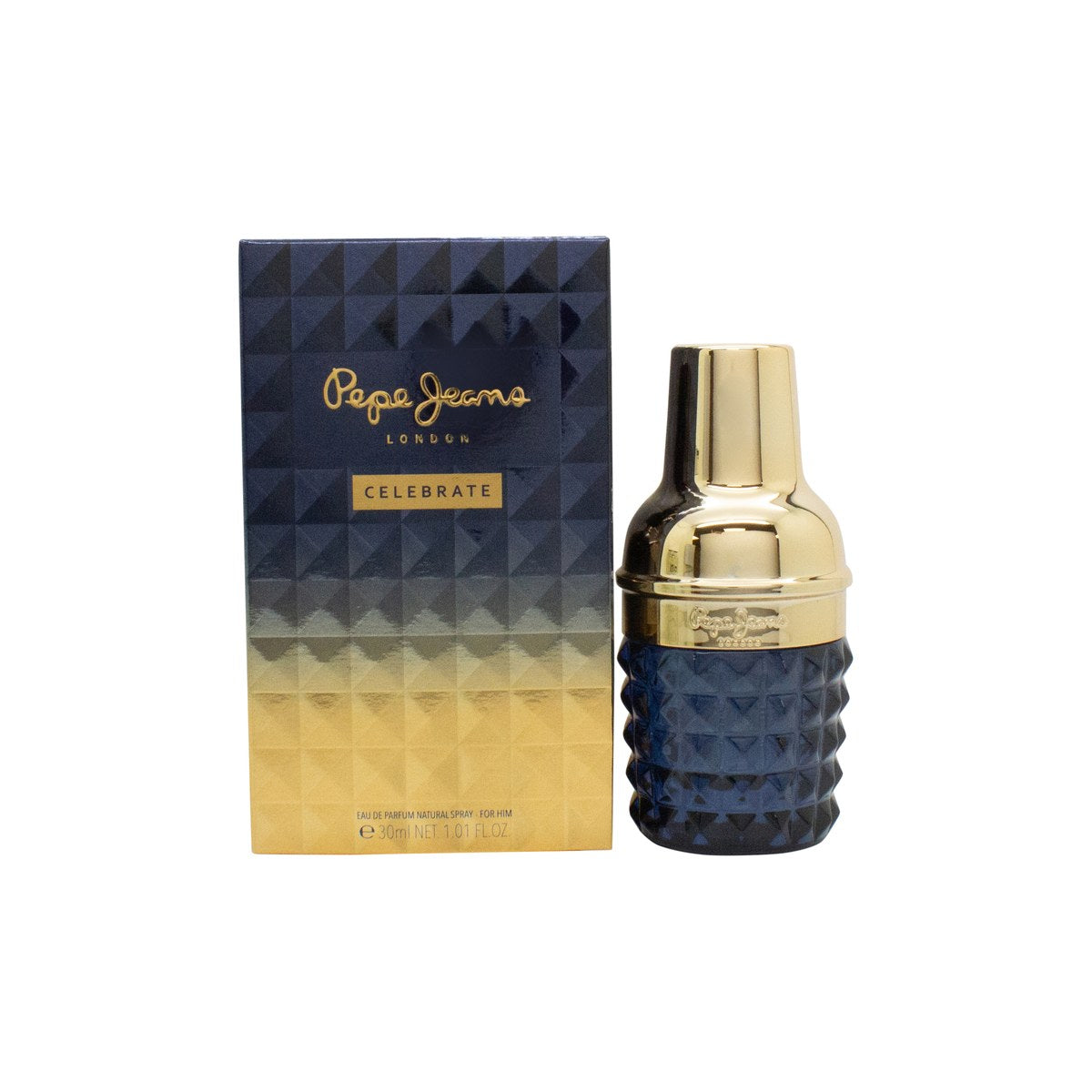 Pepe Jeans Celebrate for Him Eau de Parfum 30 ml fra Pepe Jeans, blå cocktailshaker-formet glasflakon med sølvdetaljer