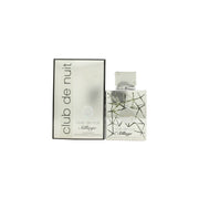 Club De Nuit Sillage Eau De Parfum Armaf 105 ml, sølvfarvet cylindrisk flaske med sort låg og graveret logo