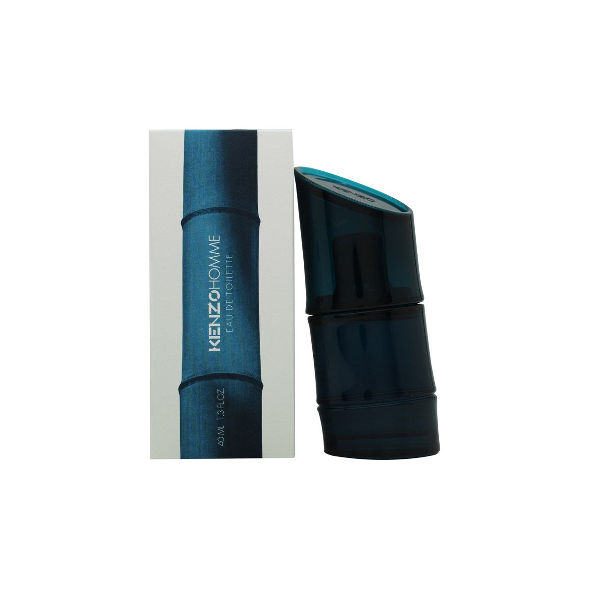 Kenzo Homme Eau De Toilette Kenzo 40 ml grøn flaske med vertikal, bambusinspireret form og vinklet låg
