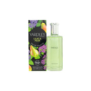 Yardley Lilac & Pear Eau de Toilette 125 ml, Yardley – klar glasflaske med lys lilla væske og sølvfarvet låg