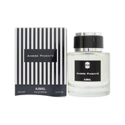 Ajmal Ambre Pimente Eau de Parfum 100 ml – rektangulær ravfarvet glasflakon med gulddetaljer og sort låg