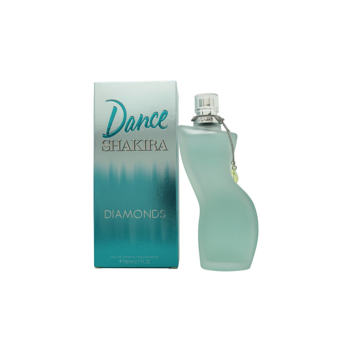 Shakira Dance Diamonds Eau de Toilette 80 ml fra Shakira, diamantformet flakon i rosatonet glas med sølvfarvet låg og facetslebet design