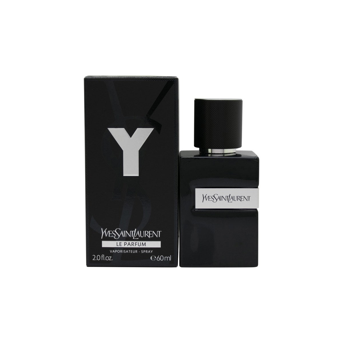 Yves Saint Laurent Y Le Parfum Eau de Parfum 60 ml fra Yves Saint Laurent, mørkeblå glasflakon med sølv Y-logo og sort låg