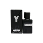 Yves Saint Laurent Y Le Parfum Eau de Parfum 60 ml fra Yves Saint Laurent, mørkeblå glasflakon med sølv Y-logo og sort låg