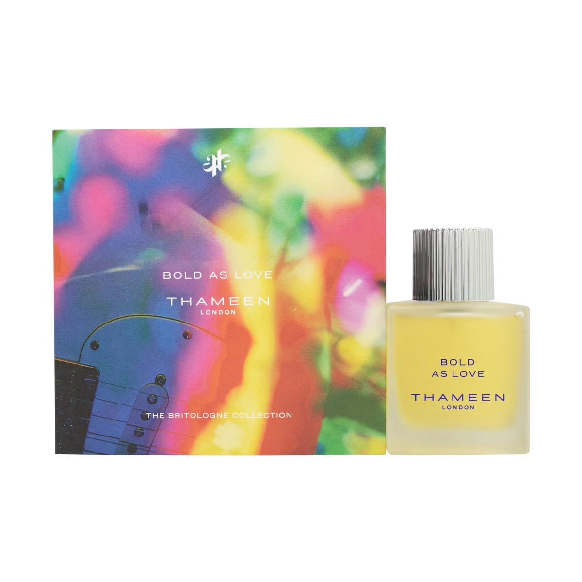 Thameen Bold As Love Cologne Elixir 100 ml fra Thameen, mørkerød firkantet glasflakon med gylden hætte og emblem