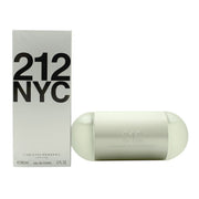 Carolina Herrera 212 Femme Eau de Toilette 60 ml, cylindrisk sølvfarvet flakon med afrundet top og rosa inderflakon