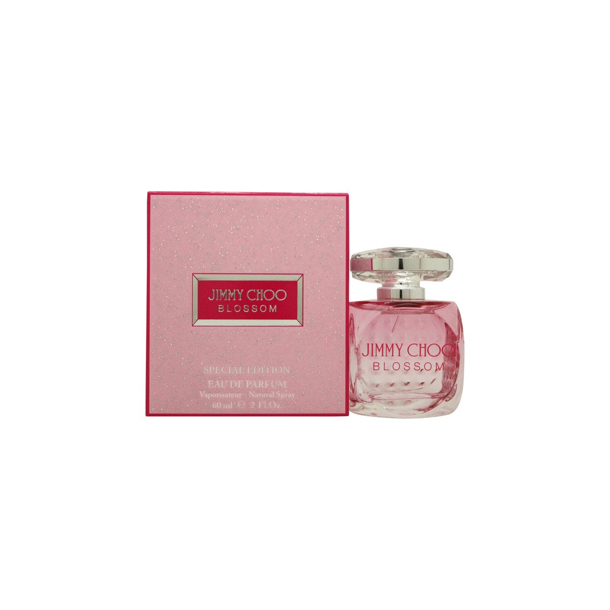 Jimmy Choo Jimmy Choo Blossom Special Edition Eau de Parfum 60 ml – rosa facetslebet flakon med sølvlåg