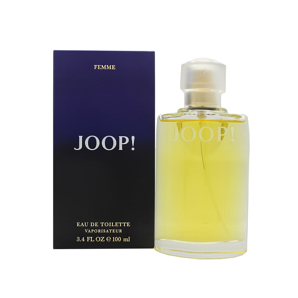 Joop Femme Eau De Toilette, Joop, 100 ml – skulpturel pink glasflaske med sort låg og blødt, organisk design