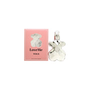 Tous Loveme The Silver Parfum Eau De Parfum 50 ml, sølvfarvet bjørneformet flakon med blank, skulpturel finish