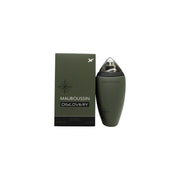 Mauboussin Discovery Eau De Parfum Mauboussin 100 ml, rektangulær glasflaske med ravfarvet duft og sølvfarvet låg
