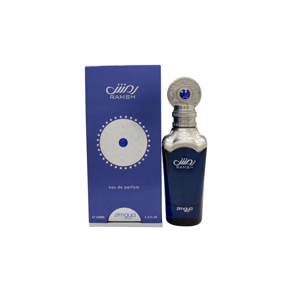 Zimaya Ramsh Imperium Eau de Parfum 100ml fra Zimaya, 100 ml mørk ravfarvet flaske med gylden hætte og elegant, kantet design