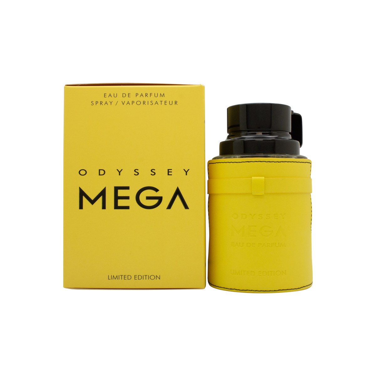 Armaf Odyssey Mega Eau de Parfum 200 ml fra Armaf i blå metallisk flakon med sølvdetaljer og markant, kantet design