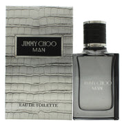 Jimmy Choo Man Eau de Toilette, Jimmy Choo 30 ml – sølvfarvet lommelærkeformet flakon med krokopræg og sort hætte