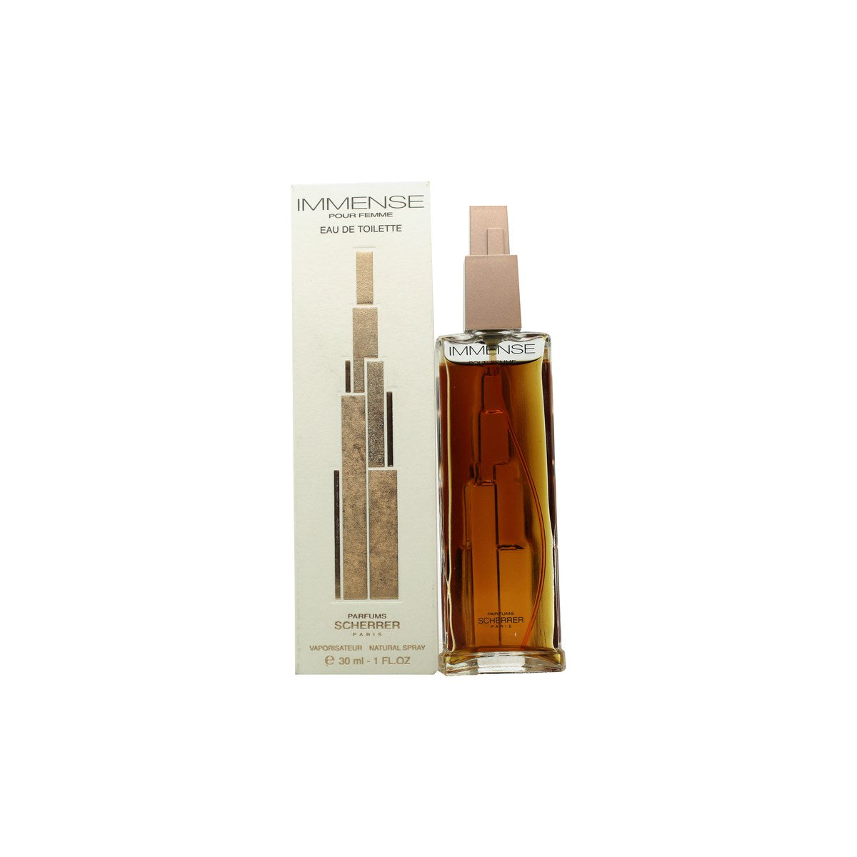 Jean-Louis Scherrer Immense Pour Femme Eau de Toilette 30ml i klar glasflaske med bløde kurver og gylden prop