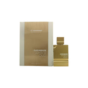 Al Haramain Amber Oud White Edition Eau De Parfum 60 ml fra Al Haramain – hvid flakon med gulddetaljer og rektangulær form