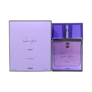 Ajmal Sacrifice For Her Eau de Parfum 50 ml, Ajmal – rosa flakon i frostet glas med sølvhals og krystalformet hætte