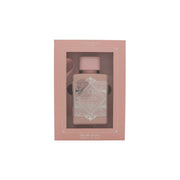 Lattafa Bade'e Al Oud Noble Blush Eau de Parfum Lattafa 100 ml lyserød rektangulær flakon med guldlåg og præget mønster