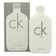Ck All Eau De Toilette, Calvin Klein 100 ml hvid minimalistisk flakon i klassisk CK One-form med sort logo