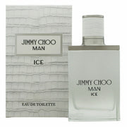 Jimmy Choo Man Ice Eau de Toilette 50 ml – matteret glasflaske med sølvkork og præget logo i køligt design