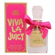 Viva La Juicy Rosé Eau De Parfum Juicy Couture 50 ml, pink metallisk glasflakon med fuchsia sløjfe