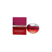 Paco Rabanne Ultrared Eau de Parfum 80 ml, Paco Rabanne – rød glasflakon med sølvtop og afrundet form