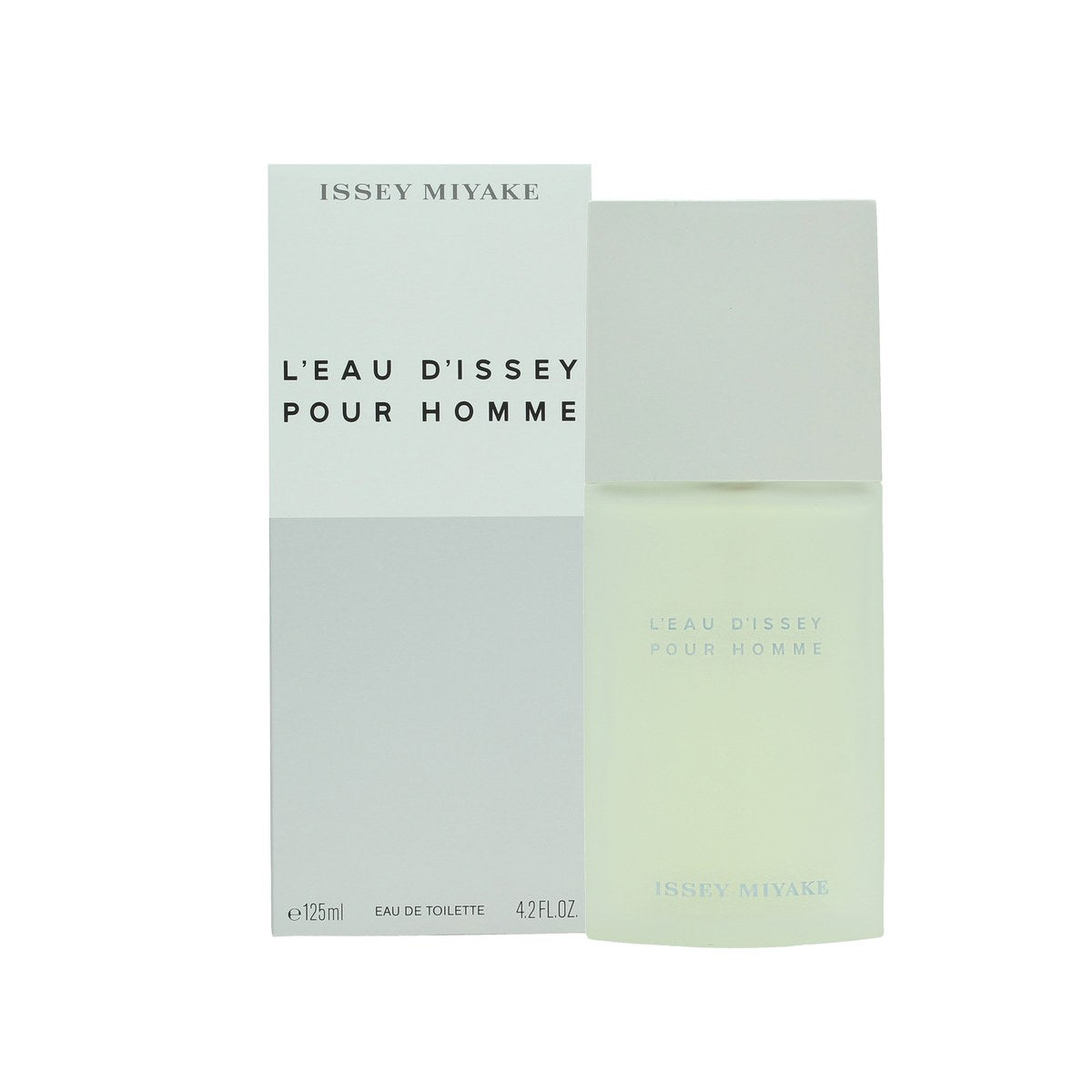 L'Eau D'Issey Pour Homme Eau De Toilette Issey Miyake 125 ml klar glasflaske med mat sølvgrå hætte