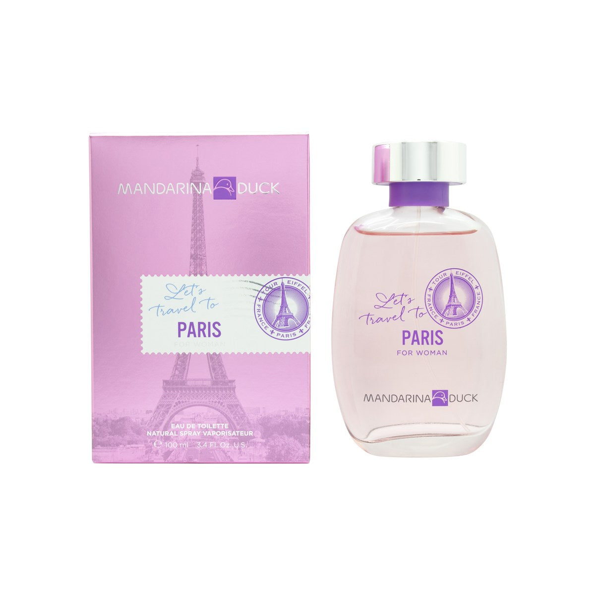 Mandarina Duck Let's Travel To Paris For Women Eau de Toilette 100ml Spray