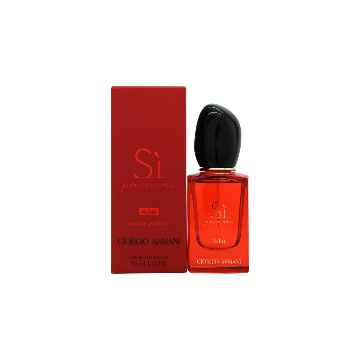Giorgio Armani Si Passione Eclat De Parfum Eau de Parfum 30 ml – rødtonet glasflakon med sort hætte