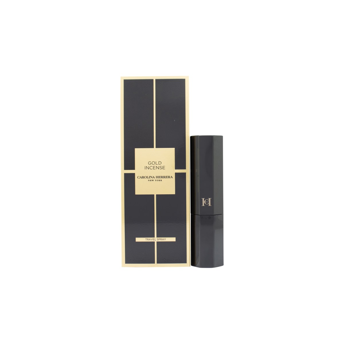 Carolina Herrera Gold Incense Eau de Parfum, Carolina Herrera, 20 ml – mørk ravflakon med gylden hætte i enkel form.