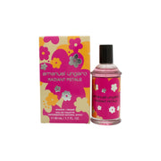 Emanuel Ungaro Radiant Petals Eau de Toilette 50 ml – rosa, facetteret glasflaske med rund sølvfarvet hætte og blomstret detalje