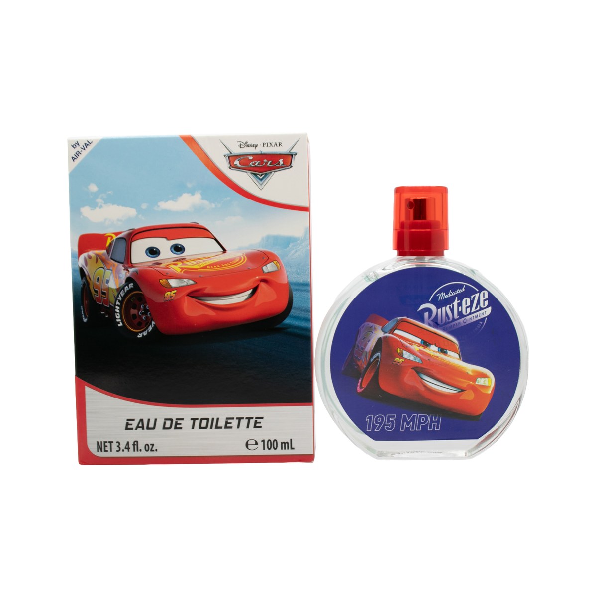 Disney Cars Eau de Toilette 100ml, Disney, 100 ml – klar glasflaske med Lynet McQueen motiv og rød/blå grafisk emballage