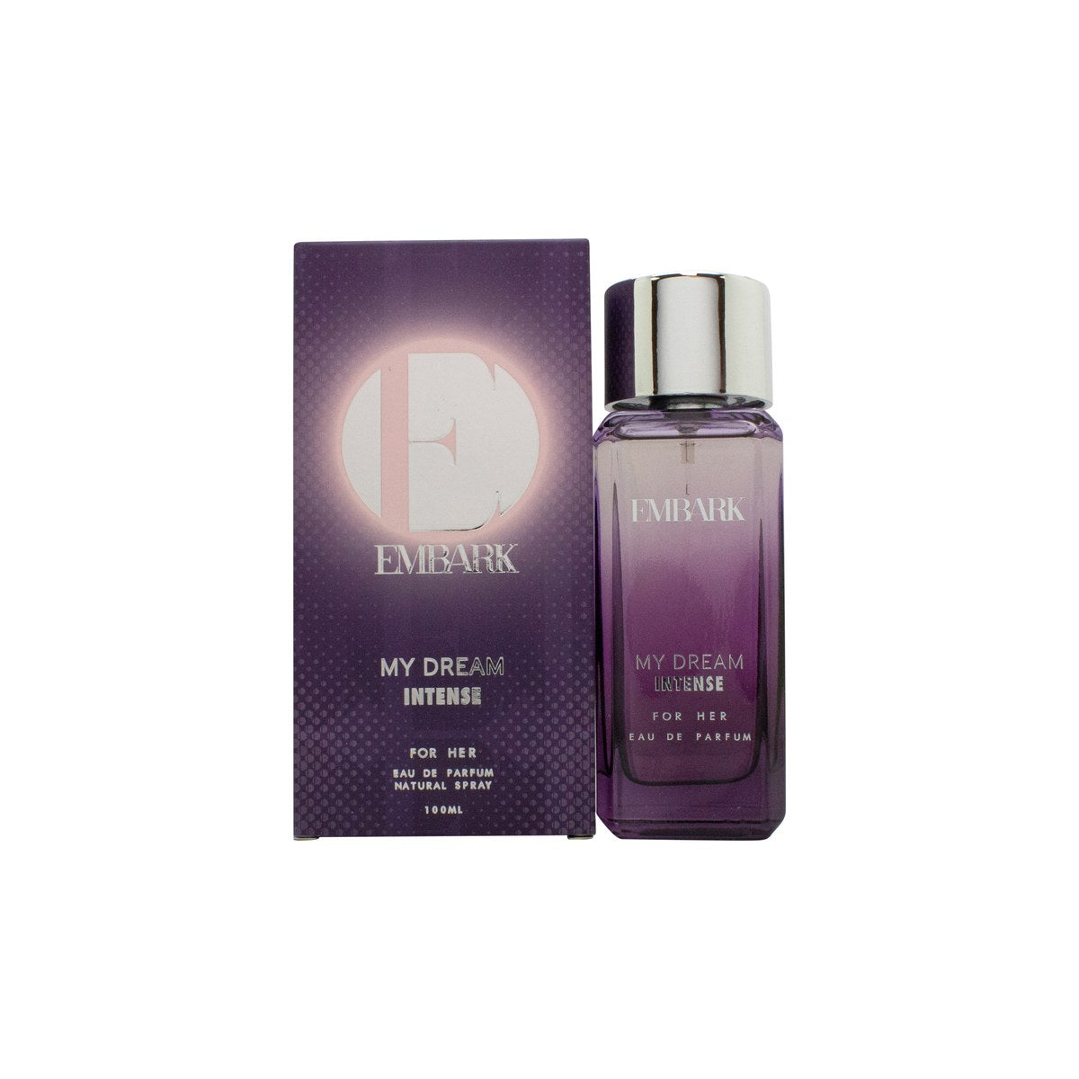 *myvibefragrances Feelin' Peachy Eau de Toilette 100ml – ferskenfarvet glasflaske med sølv spray og enkelt design