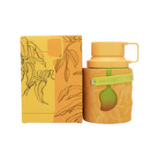 Armaf Odyssey Go Mango Eau de Parfum 100 ml, Armaf – klar gul flakon med sort låg og enkel, moderne form.