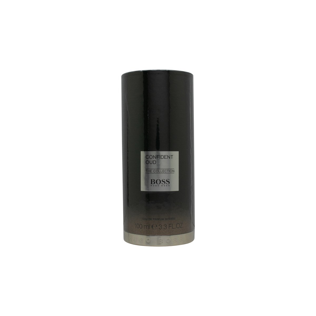 Hugo Boss The Collection Confident Oud Eau de Parfum, Hugo Boss, 100 ml – sort glasflakon med gyldent låg og enkel label