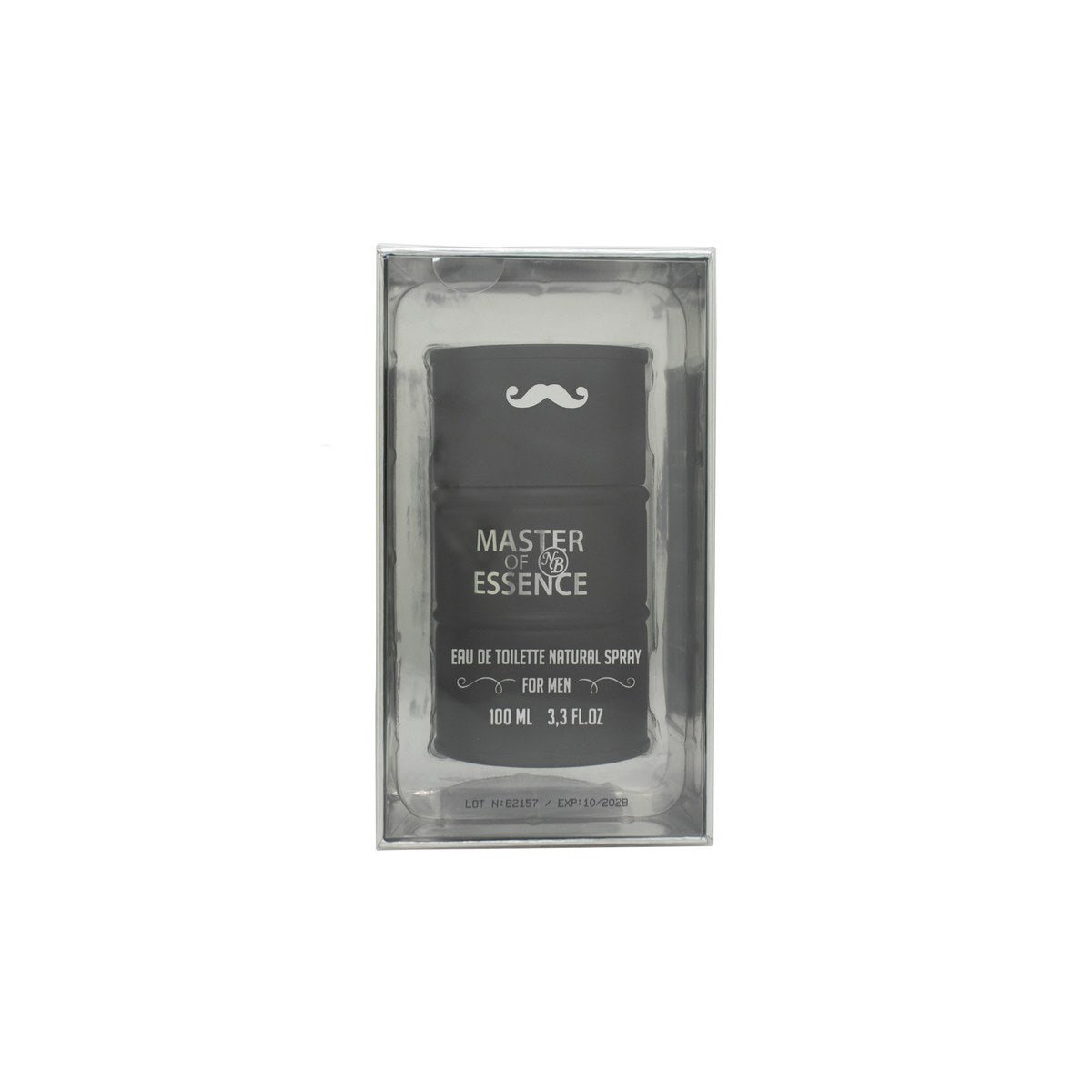 New Brand Master Of Essence Eau de Toilette 100 ml, New Brand – klar glasflakon med sort låg og minimalistisk etiket