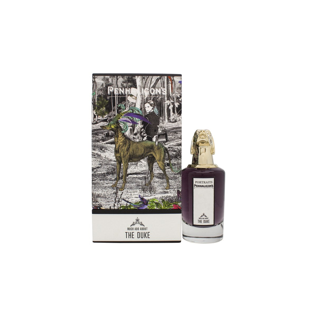 Penhaligon's Much Ado About The Duke Eau de Parfum, Penhaligon's, 75 ml, klar glasflaske med lyserød sløjfe og sølvlåg