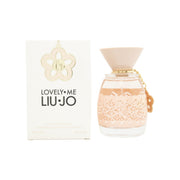 Liu Jo Lovely Me Eau de Parfum 100ml, Liu Jo, 100 ml – lyserød facetslebet glasflakon med sølvfarvet låg og logo i bløde linjer