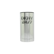 DKNY 24/7 For Her Eau de Parfum 30 ml – slank, klar glasflaske med sølvfarvet hætte og minimalistisk logo i moderne design
