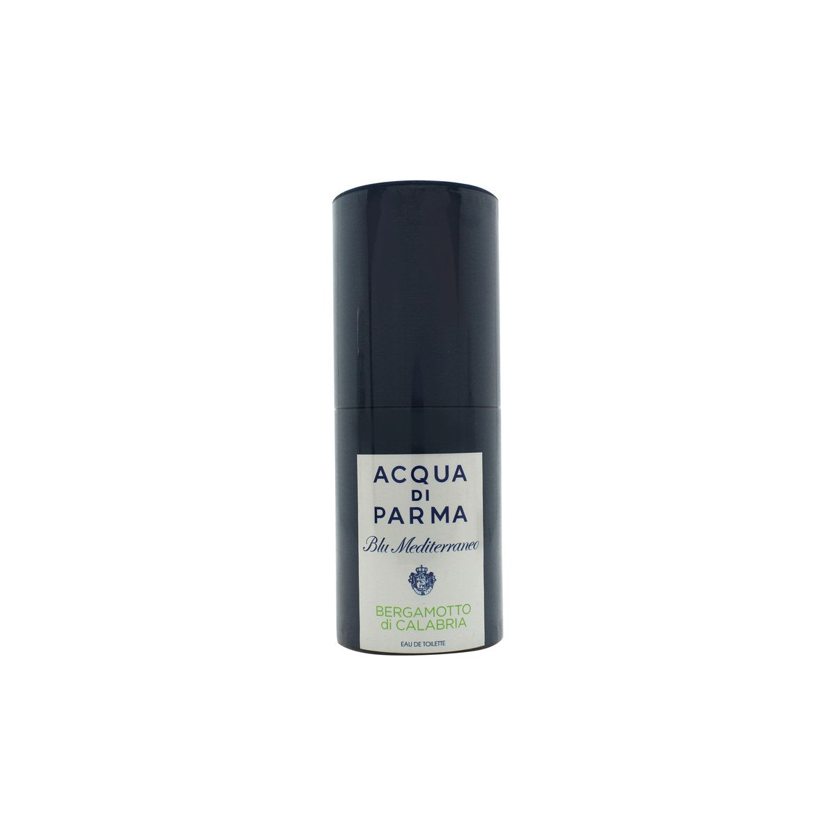 Acqua Di Parma Blu Mediterraneo Bergamotto Di Calabria Eau De Toilette 30 ml, blå glasflaske med rund form, hvid etiket og sølvfarvet låg