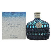 John Varvatos Artisan Blu Eau de Toilette 125 ml fra John Varvatos i klar glasflaske med blå væske og sølvkork
