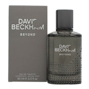 David Beckham Beyond Eau de Toilette 90 ml fra David & Victoria Beckham – mørk glasflakon med afrundet firkant og sort låg