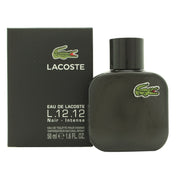 Lacoste Eau de Lacoste L.12.12 Noir Eau de Toilette, Lacoste, 50 ml – mat sort flakon med hvidt krokodillelogo og rund hætte