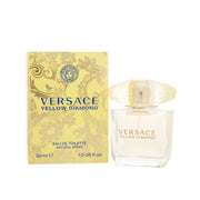 Versace Yellow Diamond Eau De Toilette, Versace 30 ml klar facetteret flaske med lysegul duft og diamantformet låg i sollet udtryk