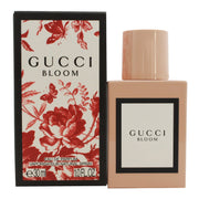 Gucci Bloom Eau De Parfum Gucci 30 ml rektangulær pudderrosa flaske med mat finish og botanisk etiket i vintagestil