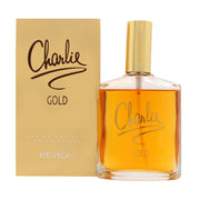 Revlon Charlie Gold Eau De Toilette Revlon 100 ml gylden vintageflakon med bløde kurver og låg