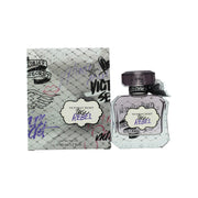 Victoria's Secret Tease Rebel Eau de Parfum 50 ml – mørklilla facetslebet flakon med sort netbånd