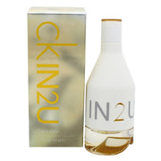 Ck In2U Her Eau De Toilette, Calvin Klein, 50 ml mat glasflaske med hvid plasttop og slankt design